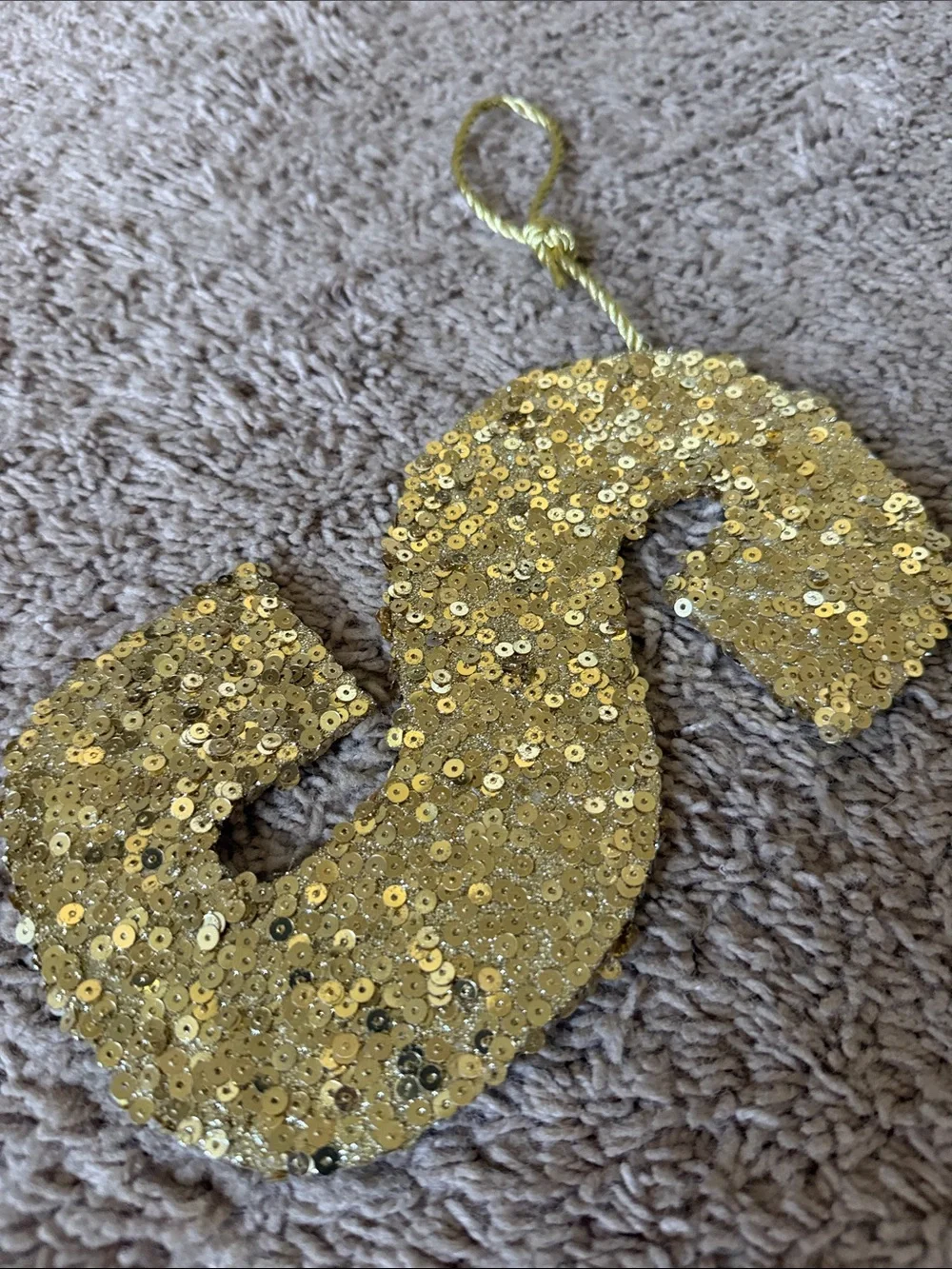 Pottery Barn Kids Gold Glitter 'SHINE' Letter Banner